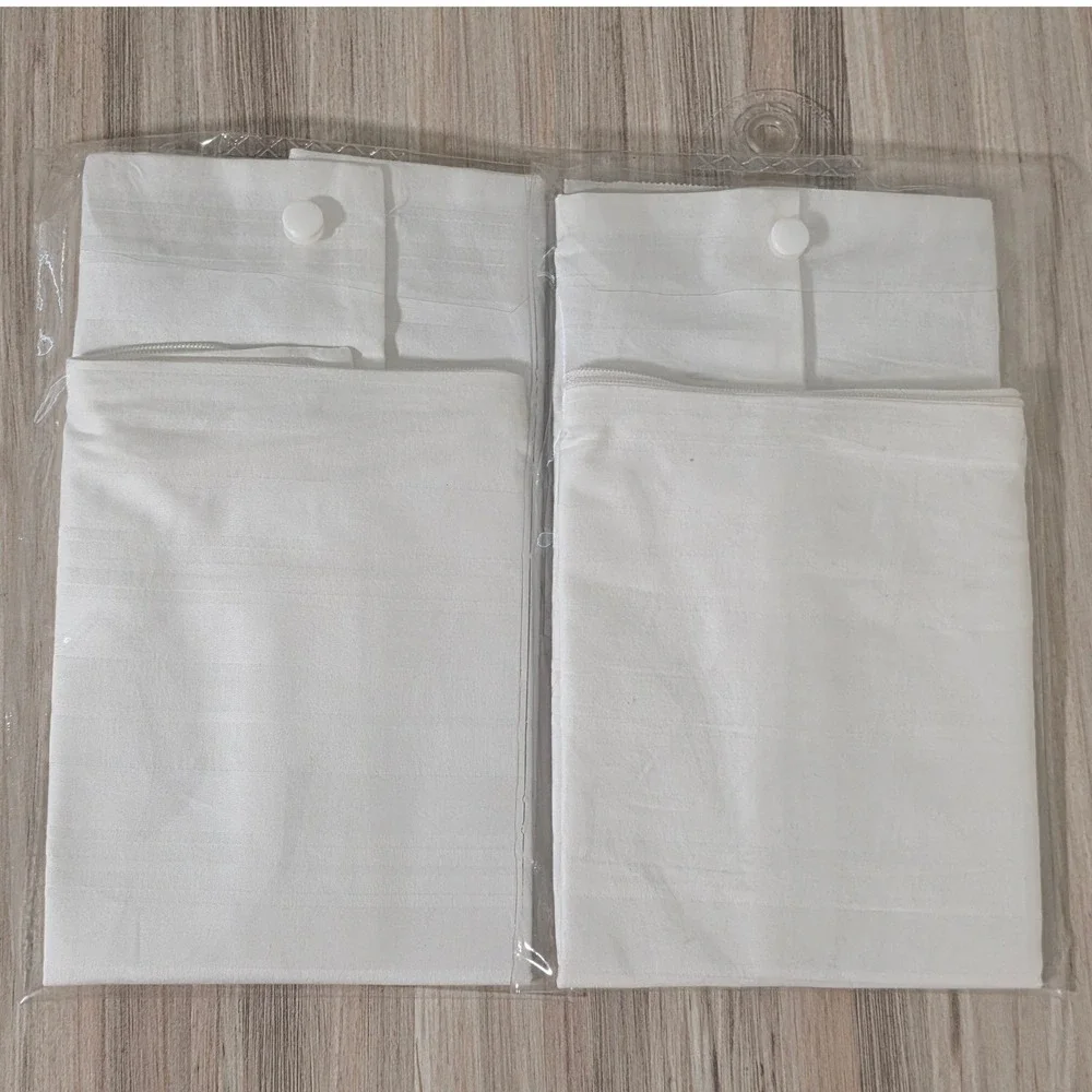 2pk My Classic Pillow Protector Boudoir 12x16 100% Cotton 300TC Zippered White